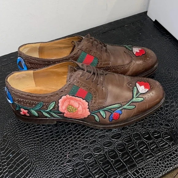 Men’s Gucci Dress shoes, Special edition Flower design My New Gucci Princetown Floral Embroidered Loafers Review  main image 4